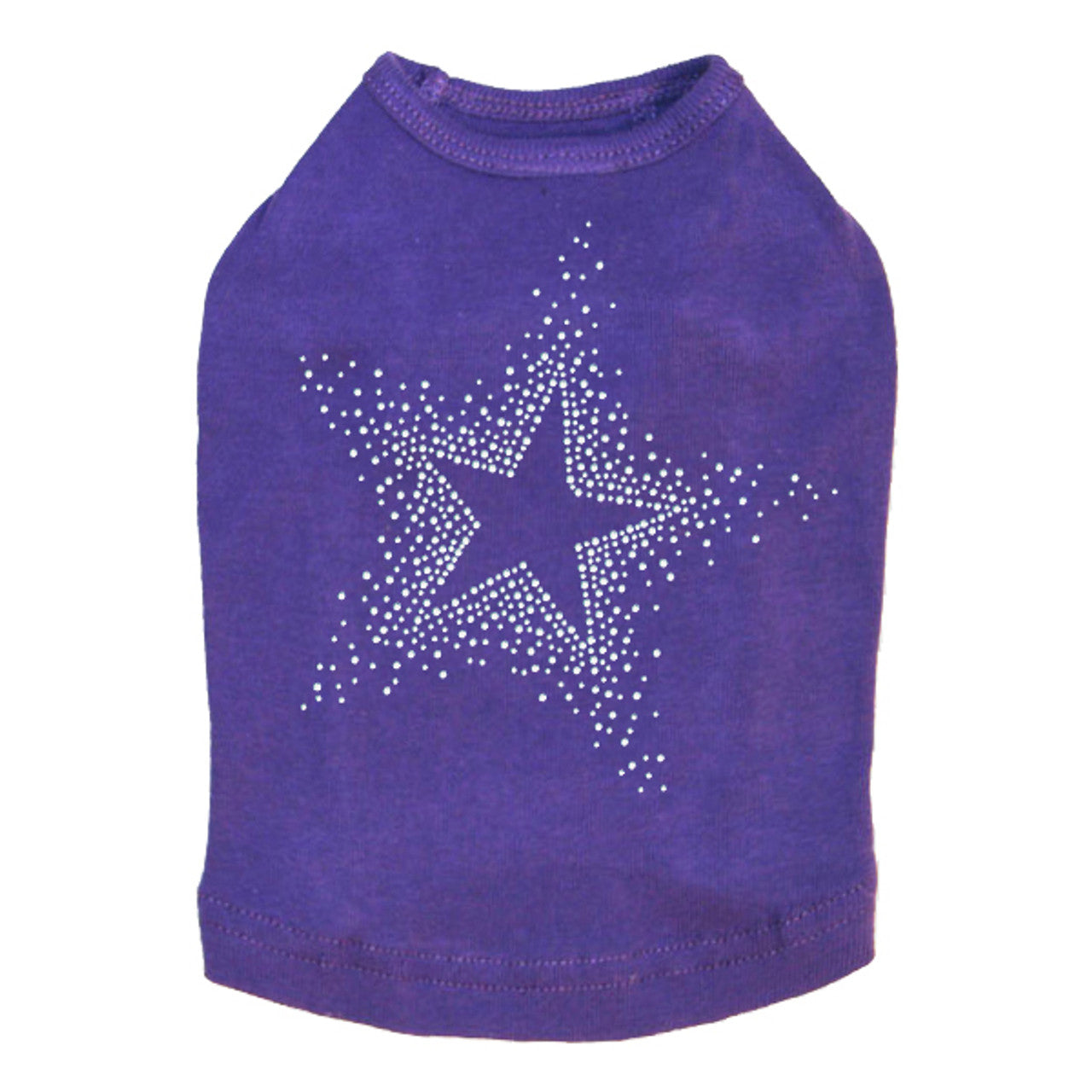 Star (Clear Rhinestones) - Dog Tank