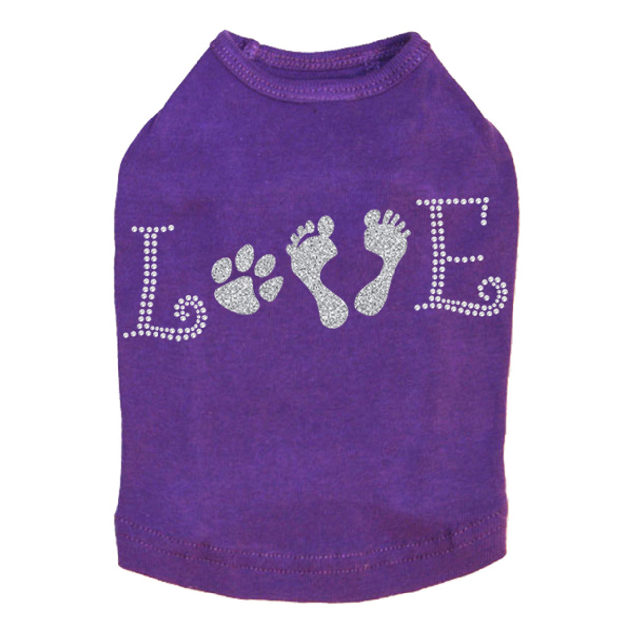 Love with Paw & Feet - Dog Tank