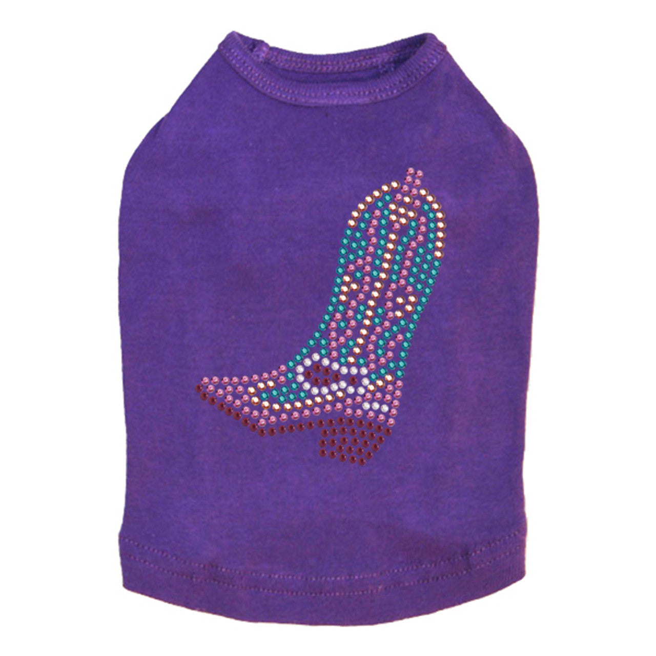 Boot (Pink & Turquoise) - Dog Tank