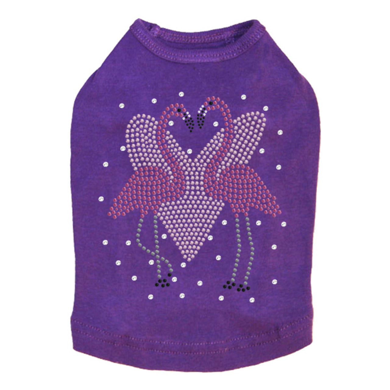 Flamingos with Heart- Dog Tank