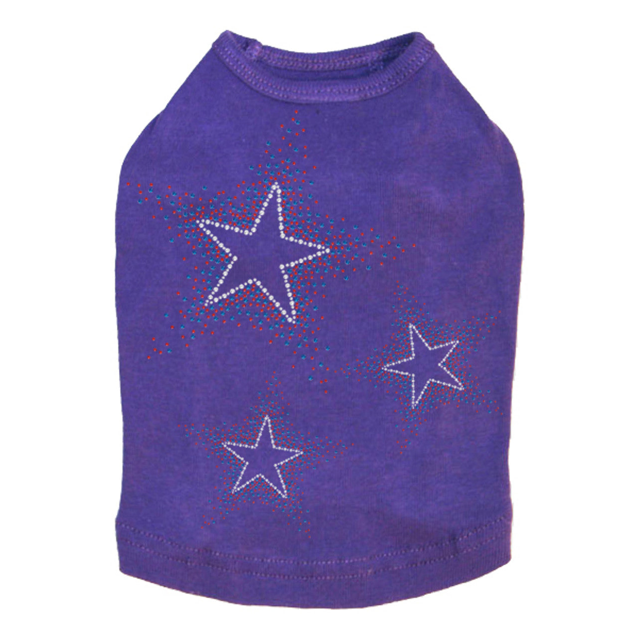 Three Stars (Red & Blue) - Dog Tank