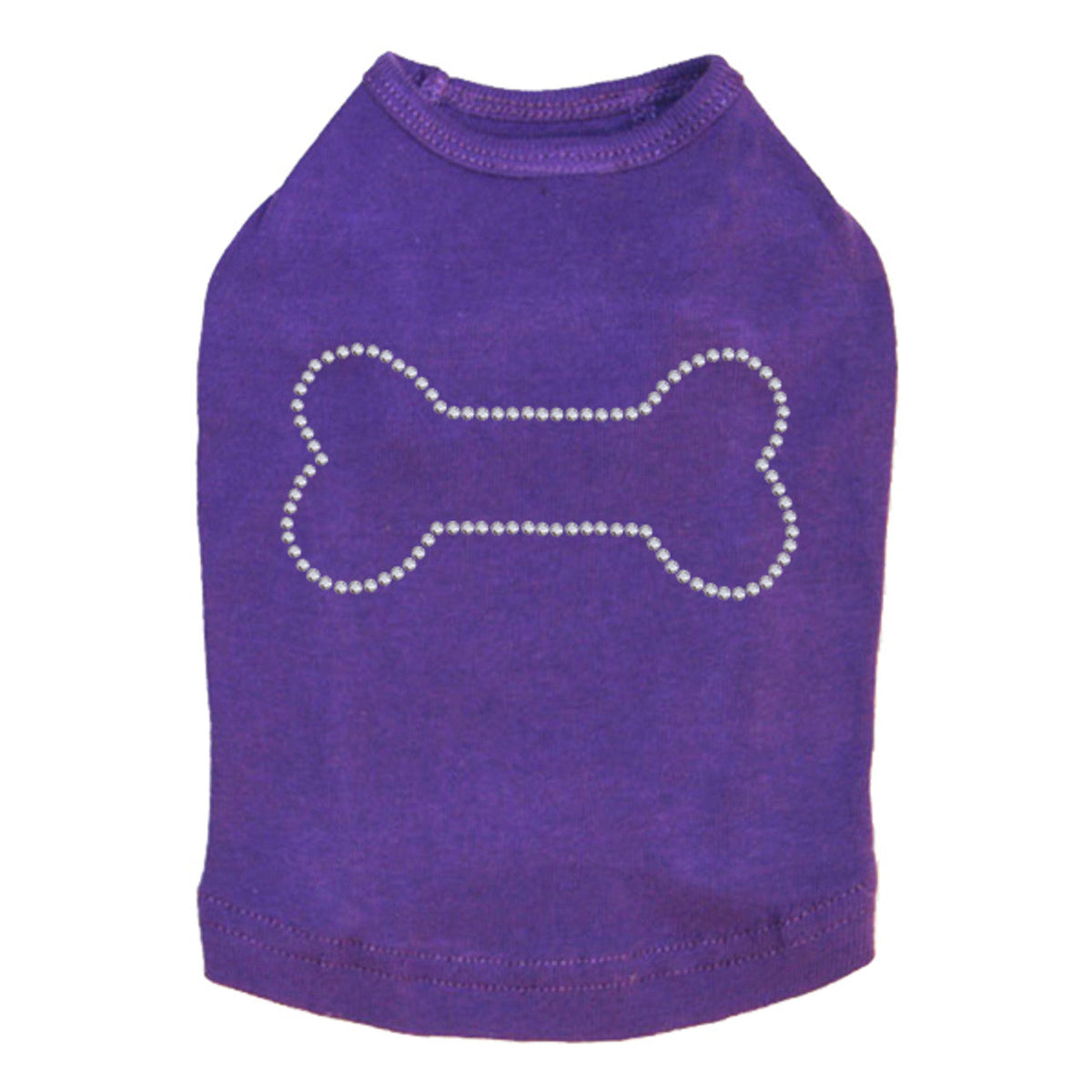 Bone - Rhinestuds - Dog Tank