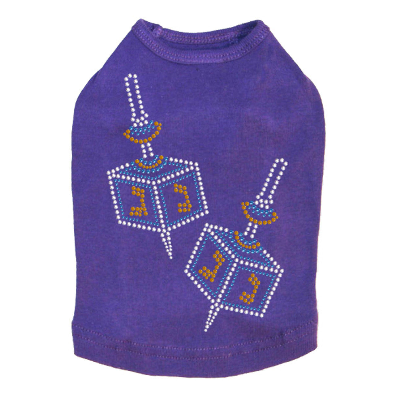 Dreidel - Large (Blue, Silver, & Gold) - Dog Tank