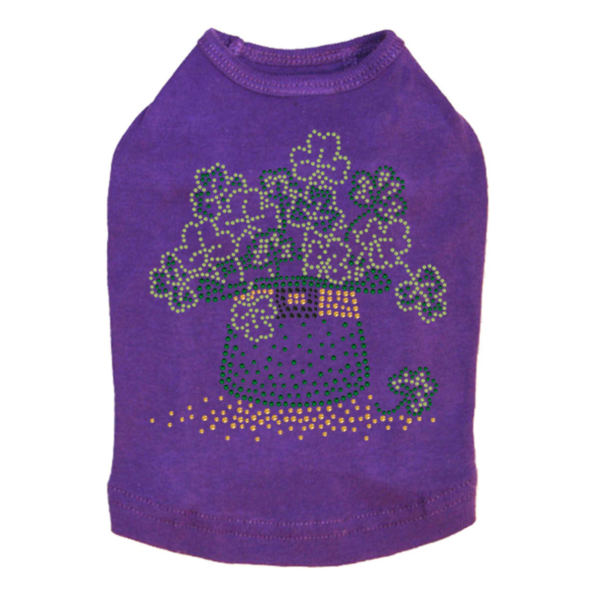 Shamrocks in Hat - Dog Tank