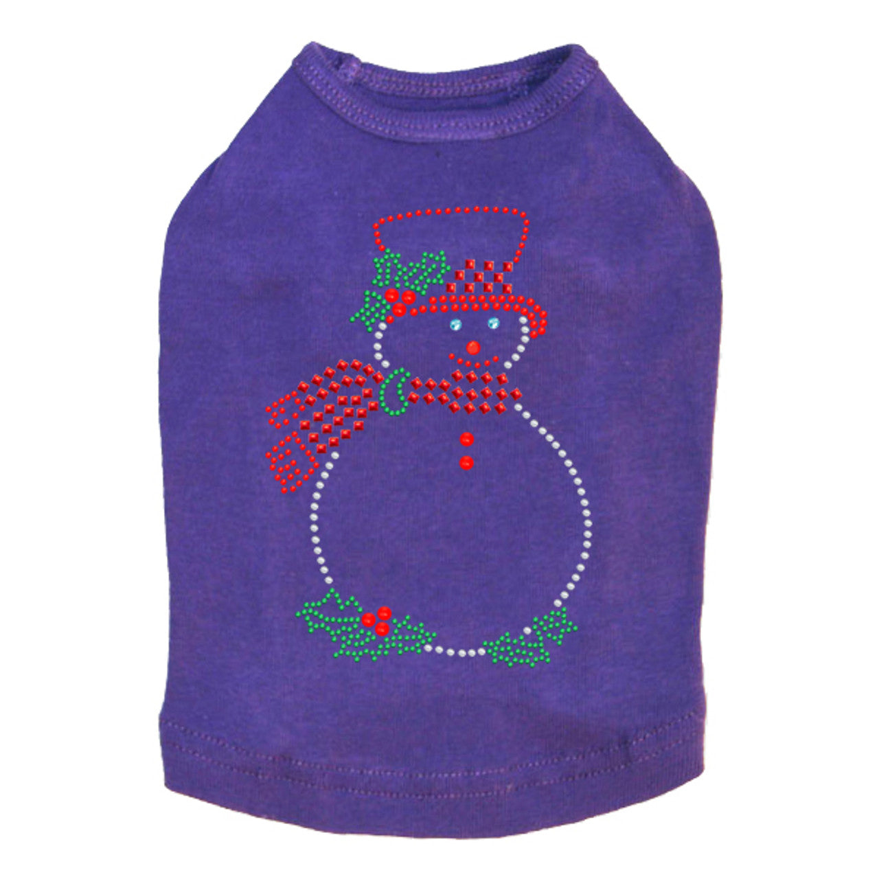 Snowman Outline - Dog Tank