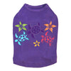 Satin Sea Turtles with Flowers - Dog Tank