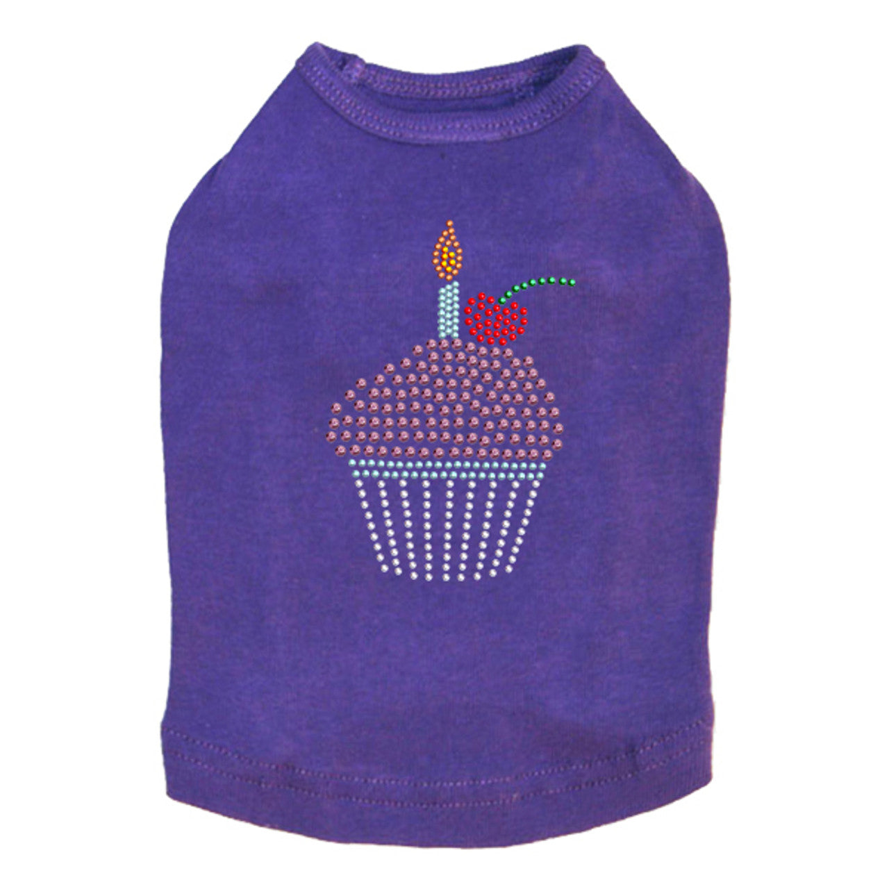 Cupcake with Candle - Dog Tank