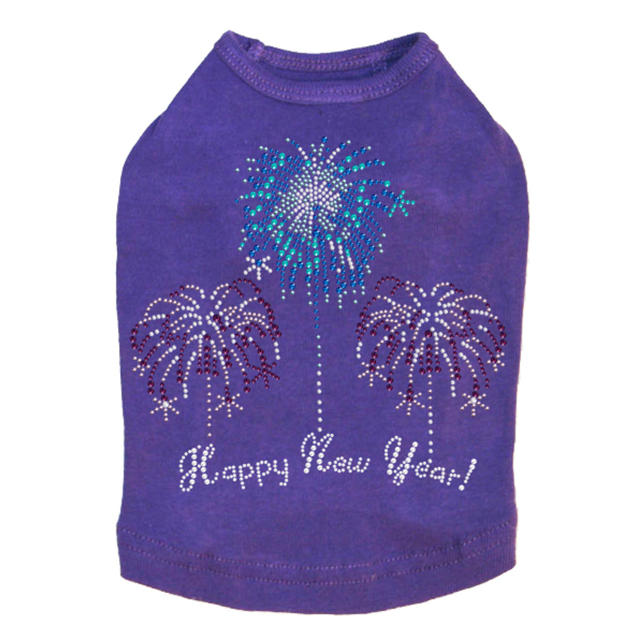 Happy New Year Fireworks - Dog Tank