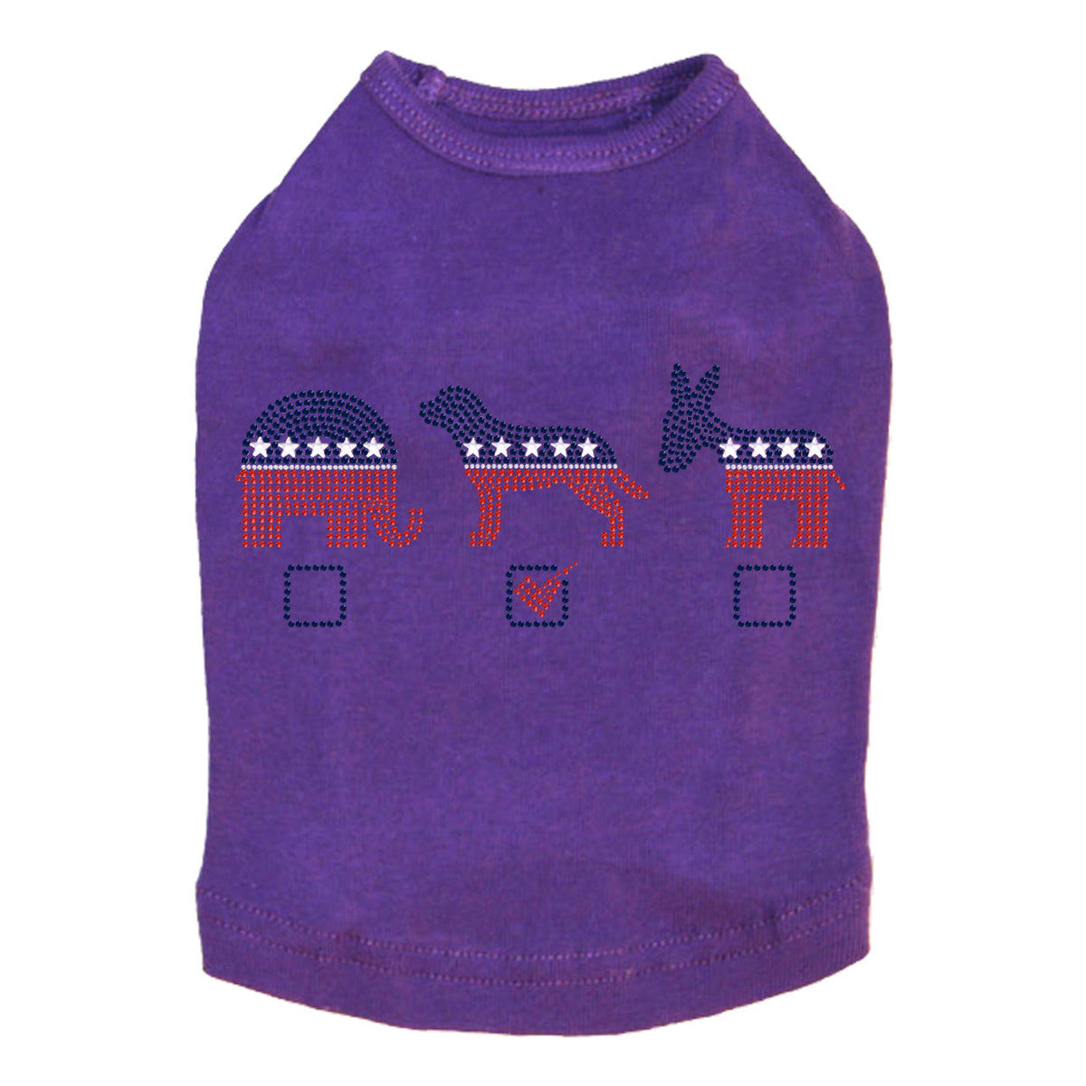 Vote Dog, Elephant, Donkey - Dog Tank