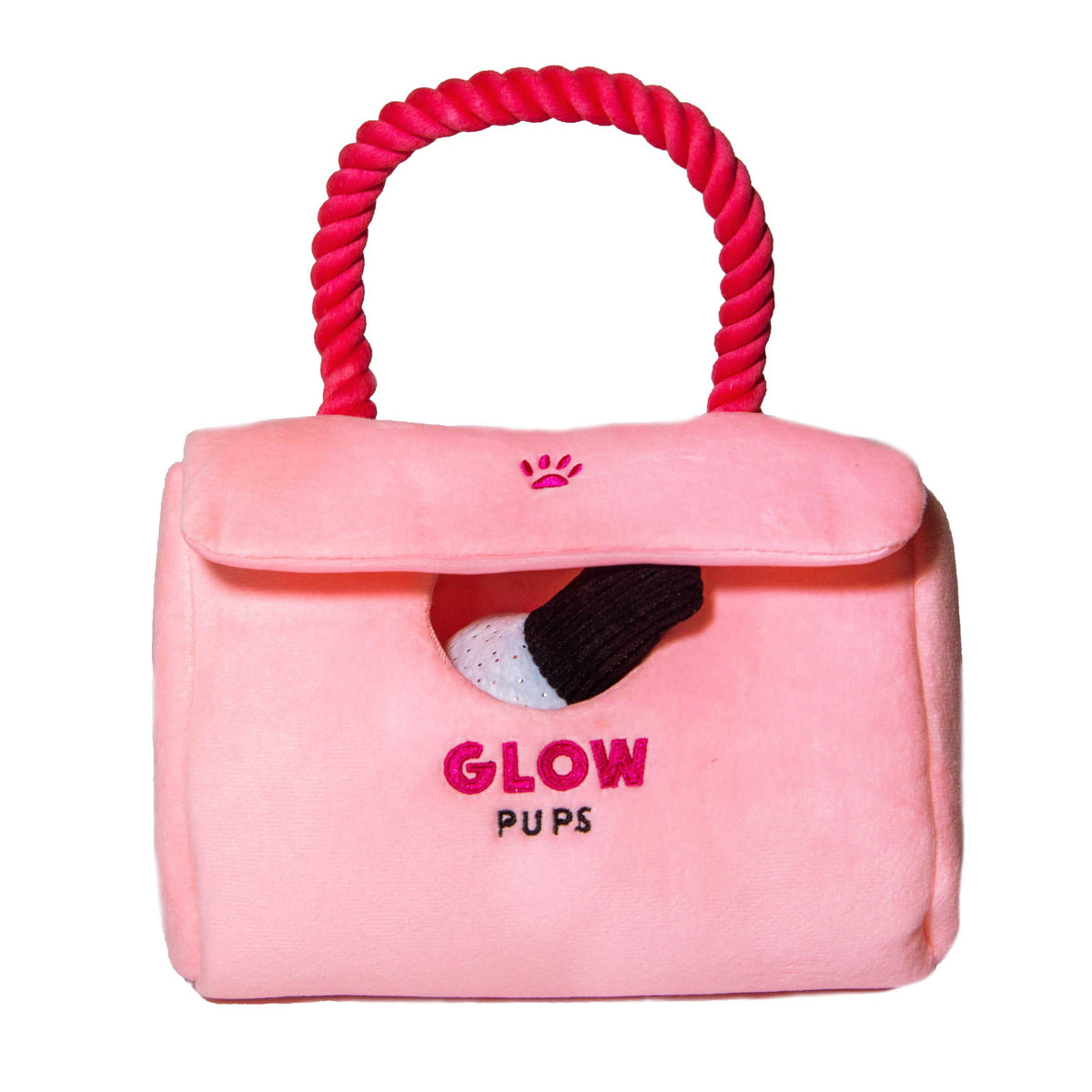 Glow Pups: Pink Purse Hide and Seek Plush Dog Toy Set