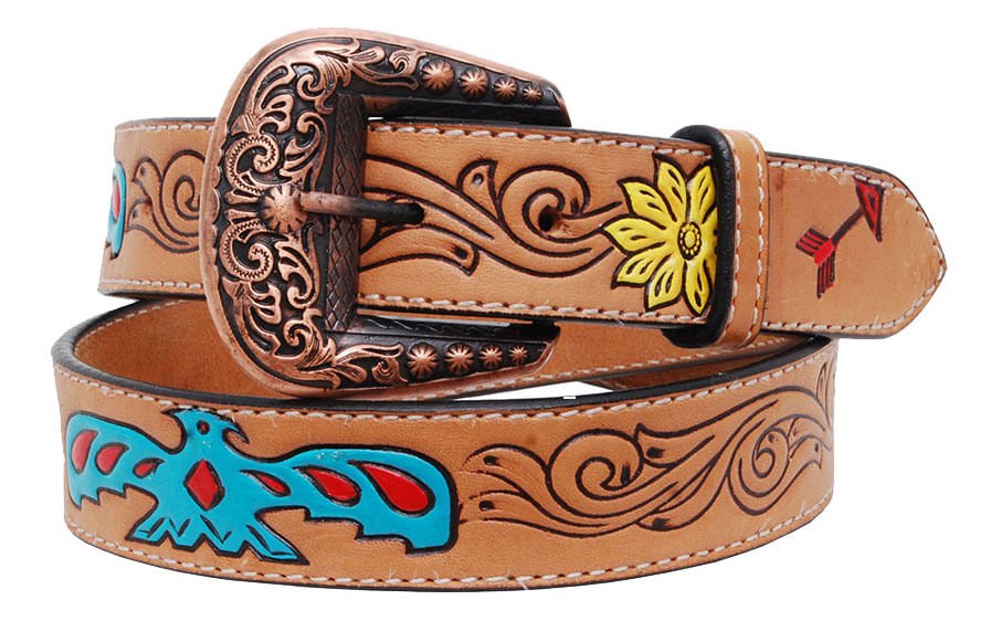 Rafter T Thunderbird Ladies Belt, Brown