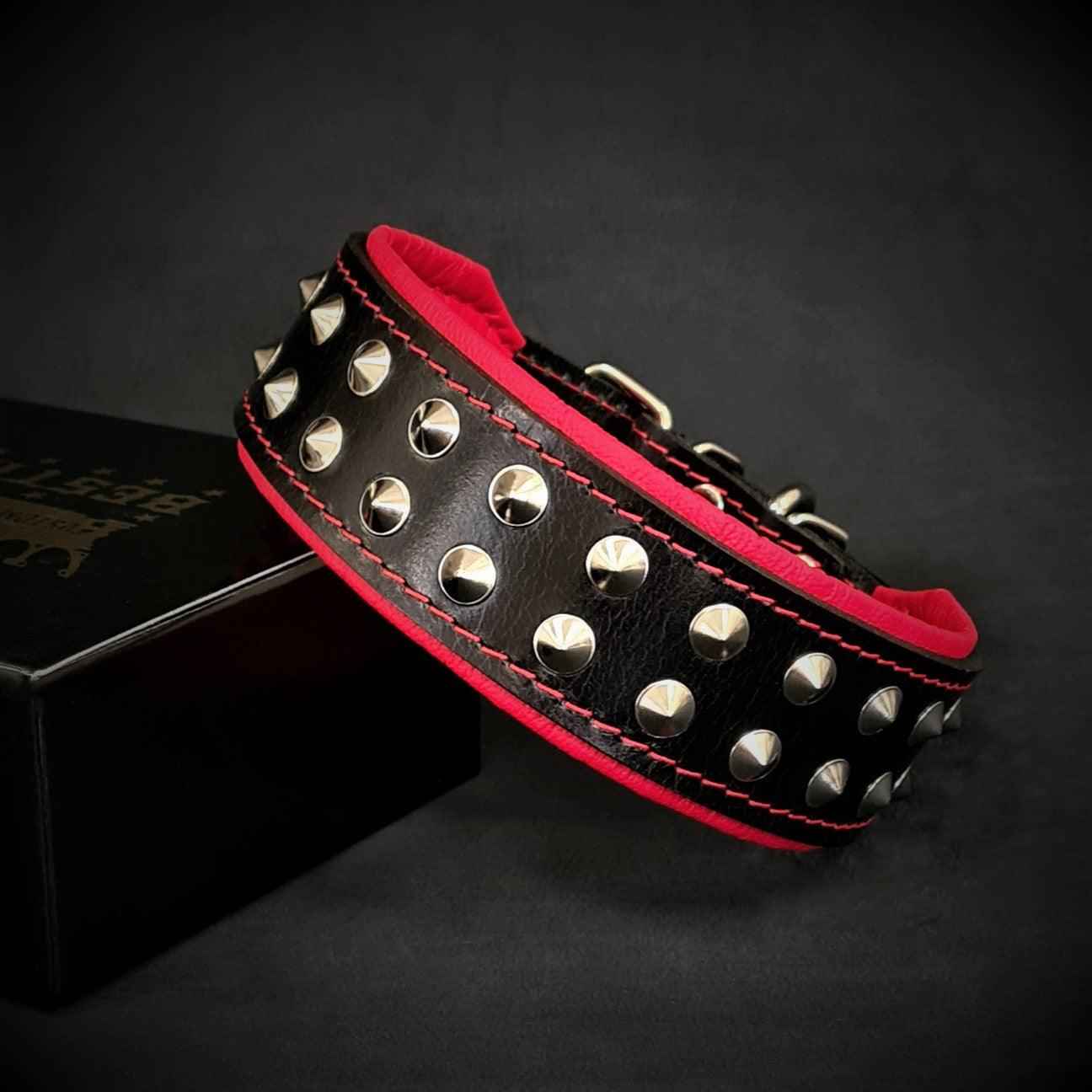 Bestia Boston Leather Dog Collar