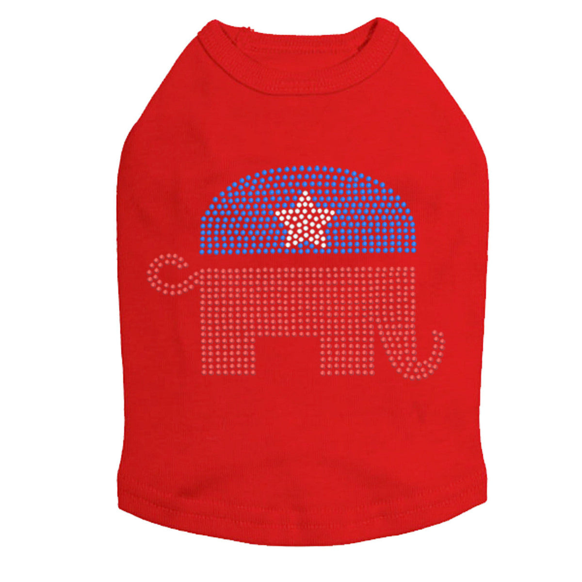 Patriotic Elephant - Dog Tank