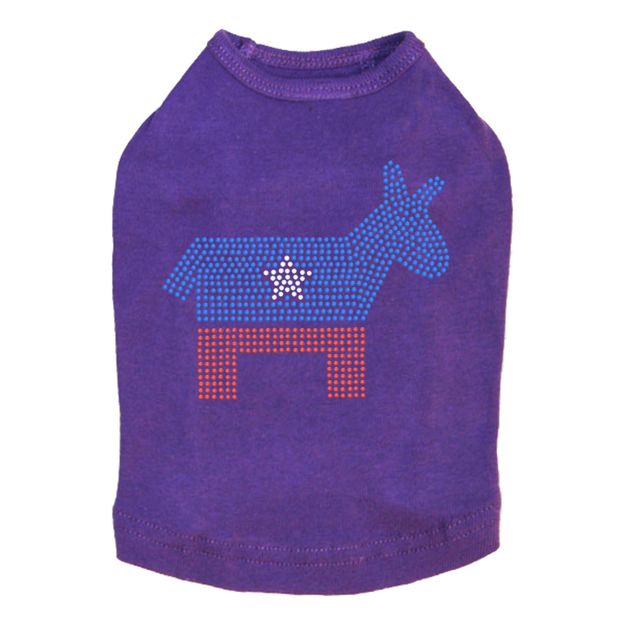 Patriotic Donkey - Dog Tank