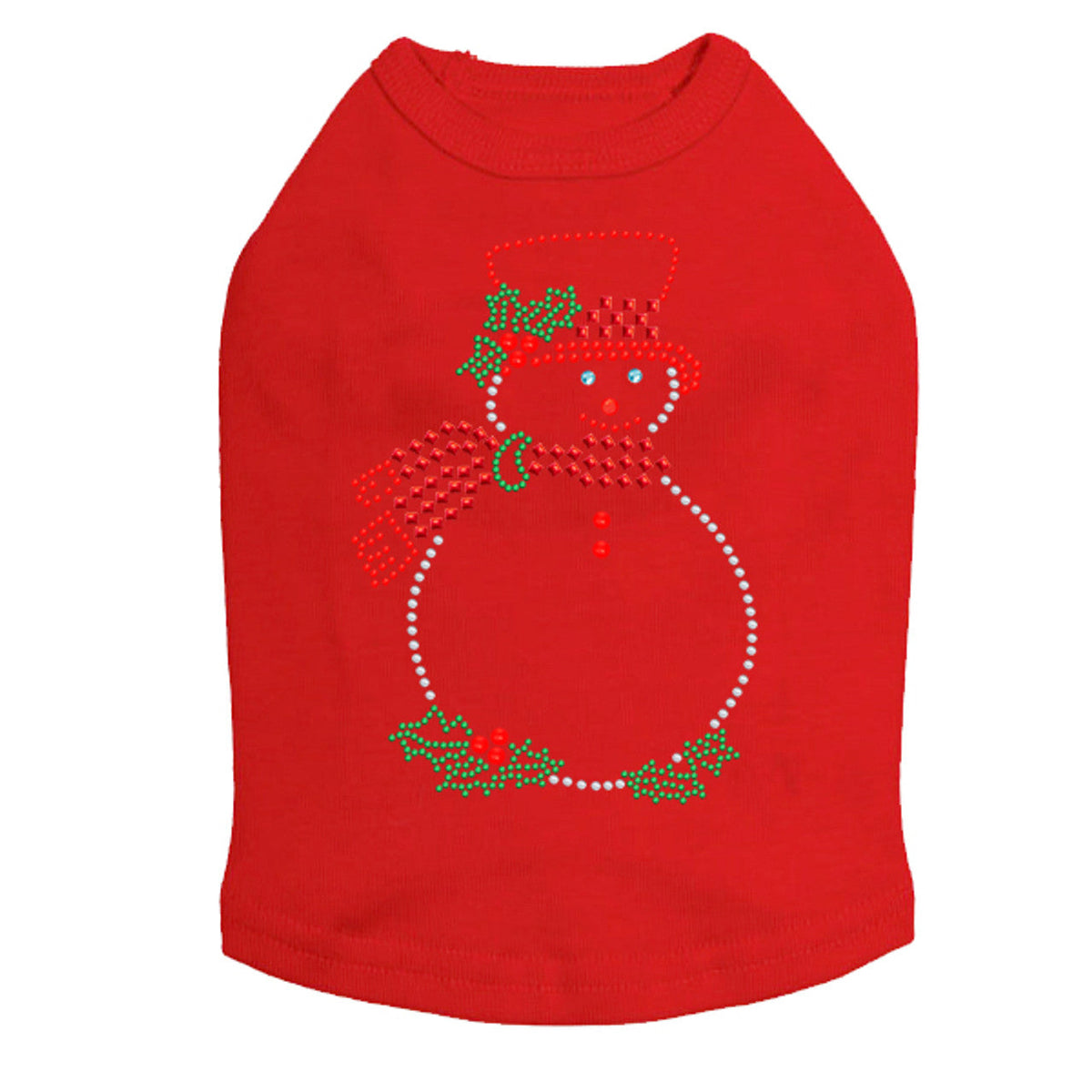 Snowman Outline - Dog Tank