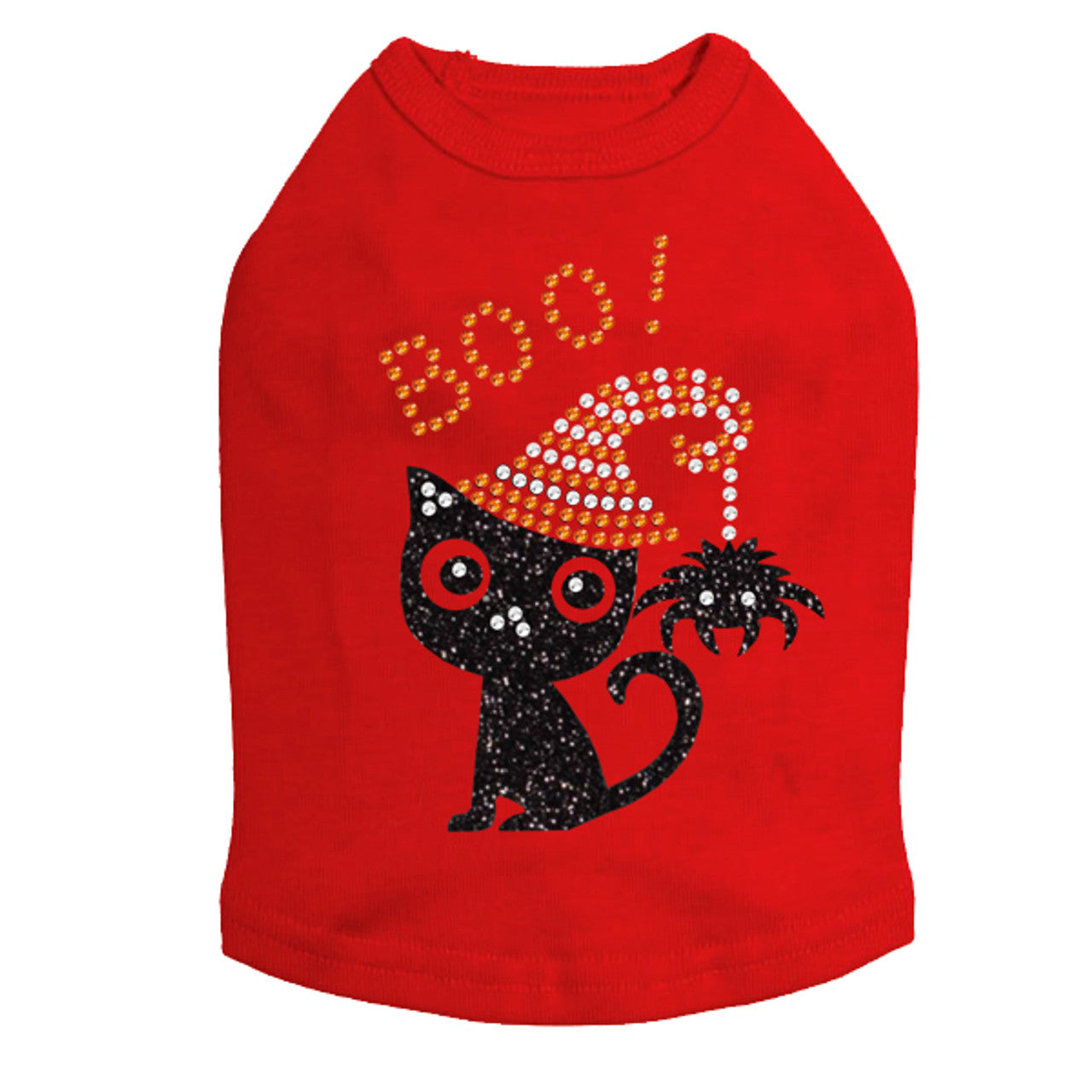 Cat with Spider Hat - Dog Tank