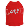 Love with Paw & Feet - Dog Tank