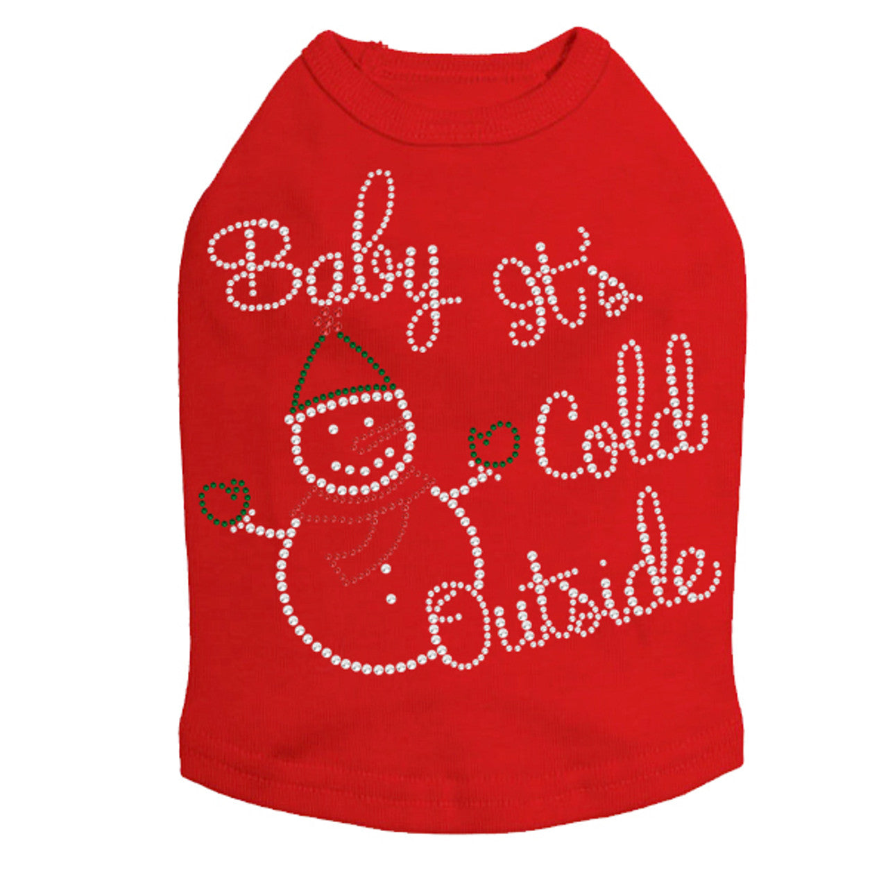 Baby It's Cold Outside Snowman - Dog Tank