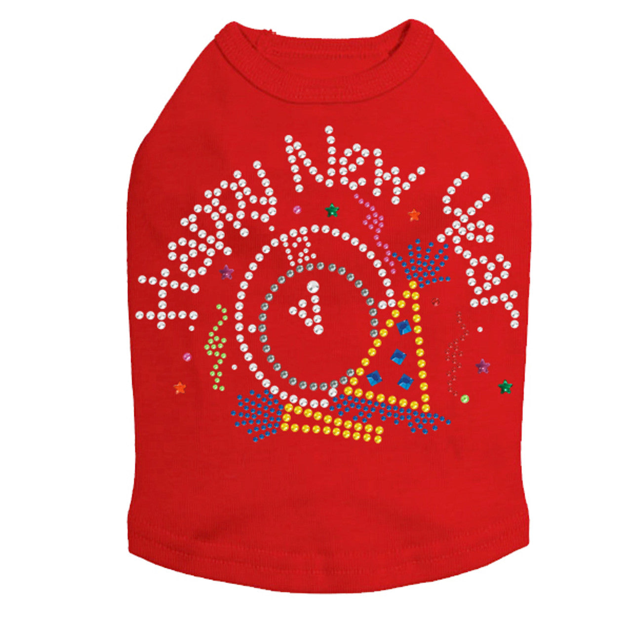 Happy New Year Clock - Dog Tank