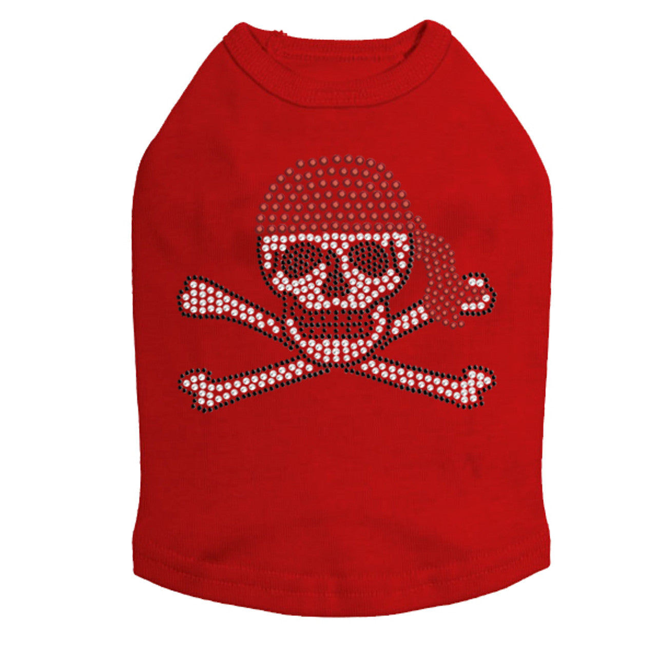 Skull with Red Bandanna- Dog Tank