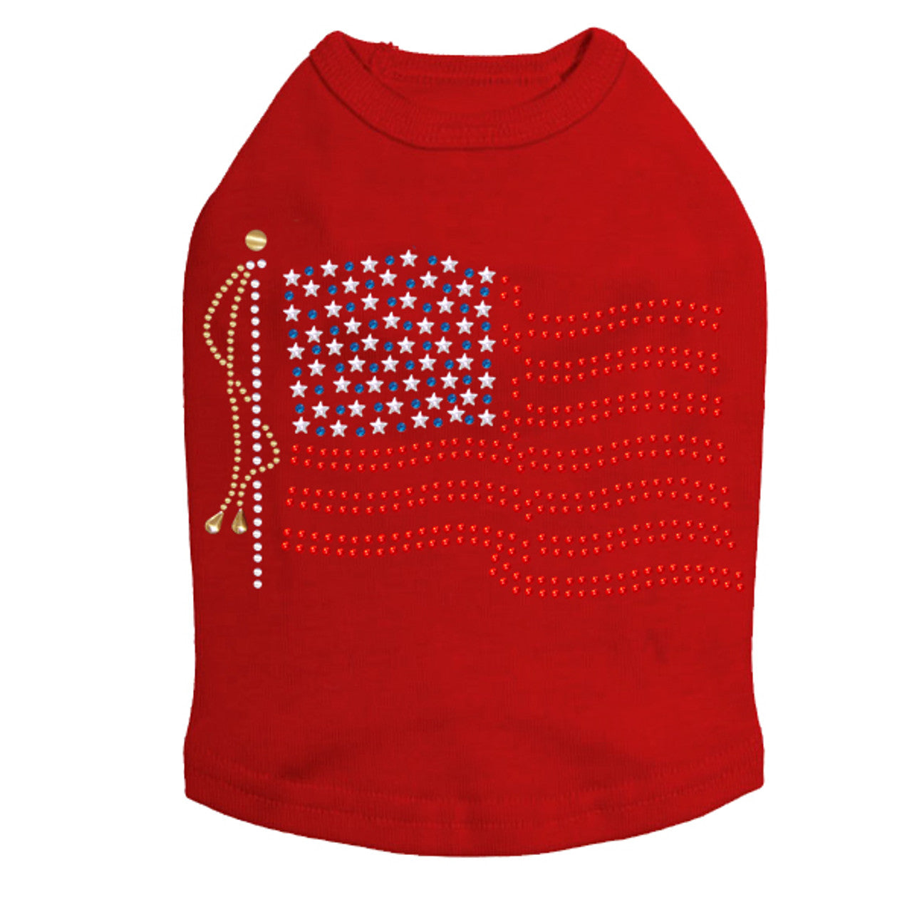 USA Flag - Dog Tank