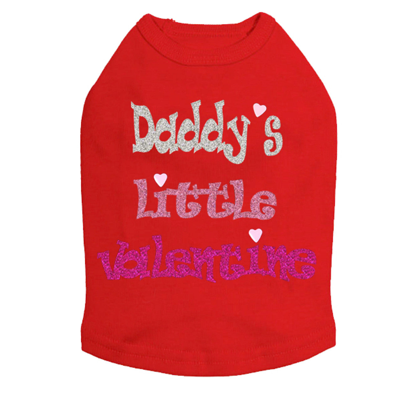 Daddys Little Valentine - Dog Tank