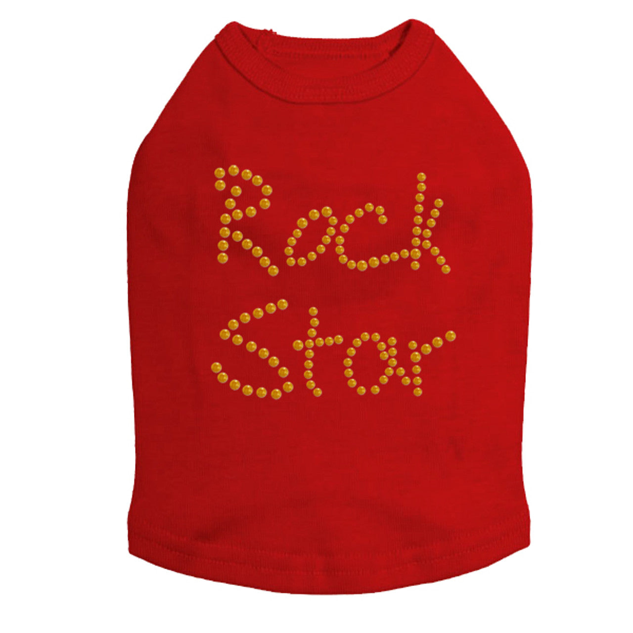 Rock Star (Gold) - Dog Tank
