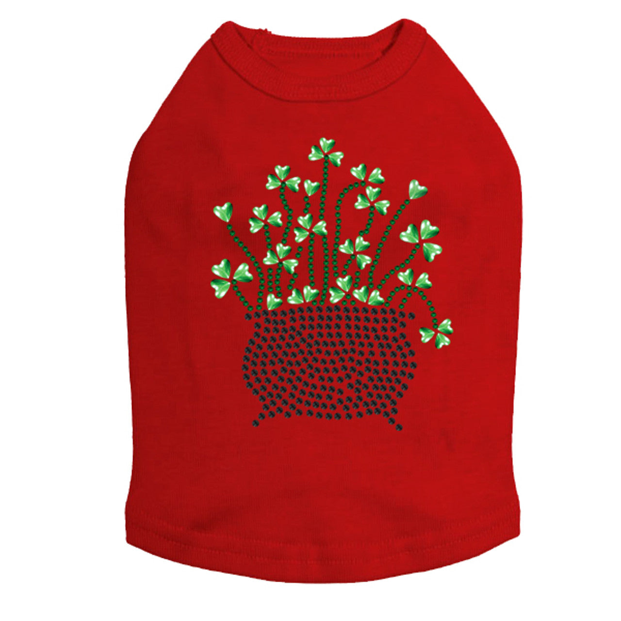 Pot of Shamrocks - Dog Tank