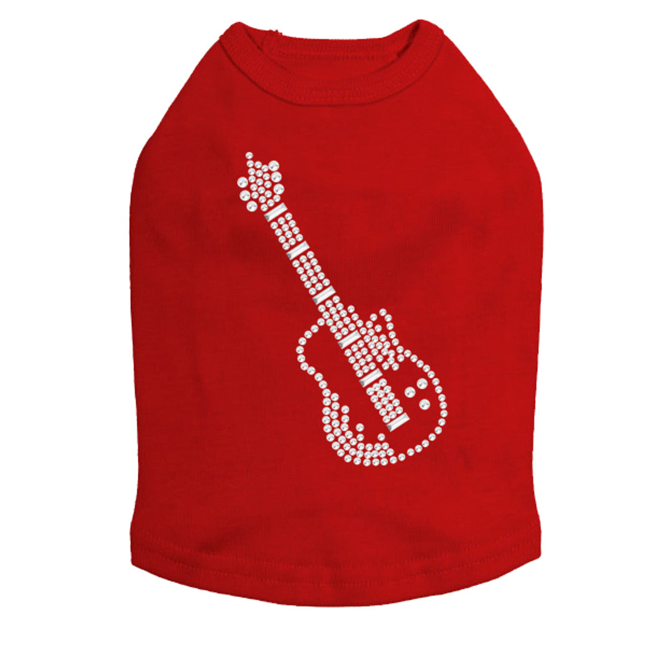 Guitar (Rhinestone) - Dog Tank
