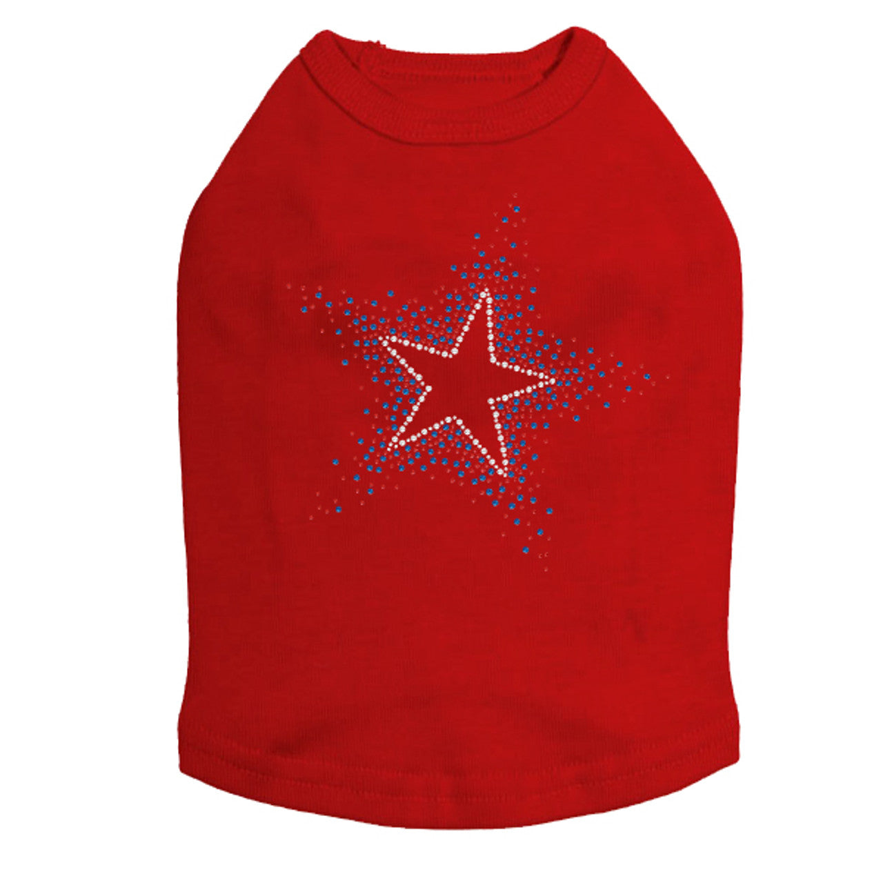 Star (Red & Blue) - Dog Tank