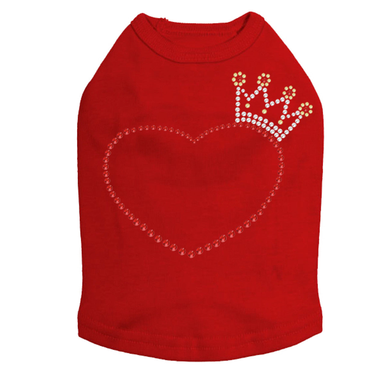Heart with Crown - Dog Tank