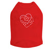 Pink & Red Flower Heart - Dog Tank