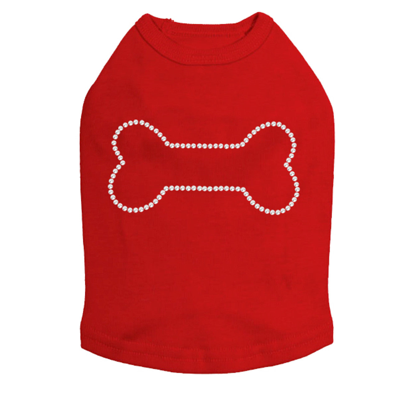 Bone - Rhinestone Dog Tank