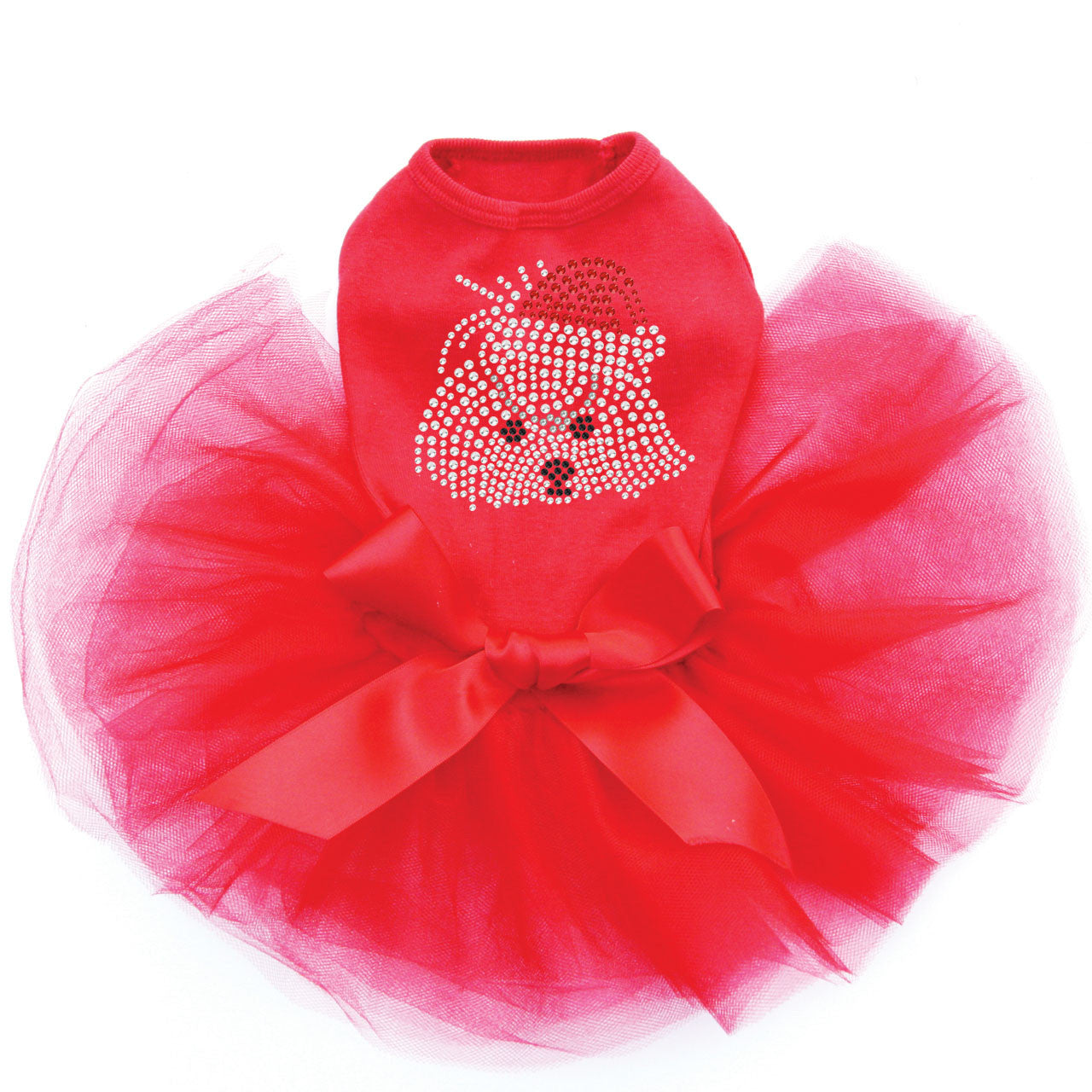 Maltese Face with Santa Hat - Custom Tutu