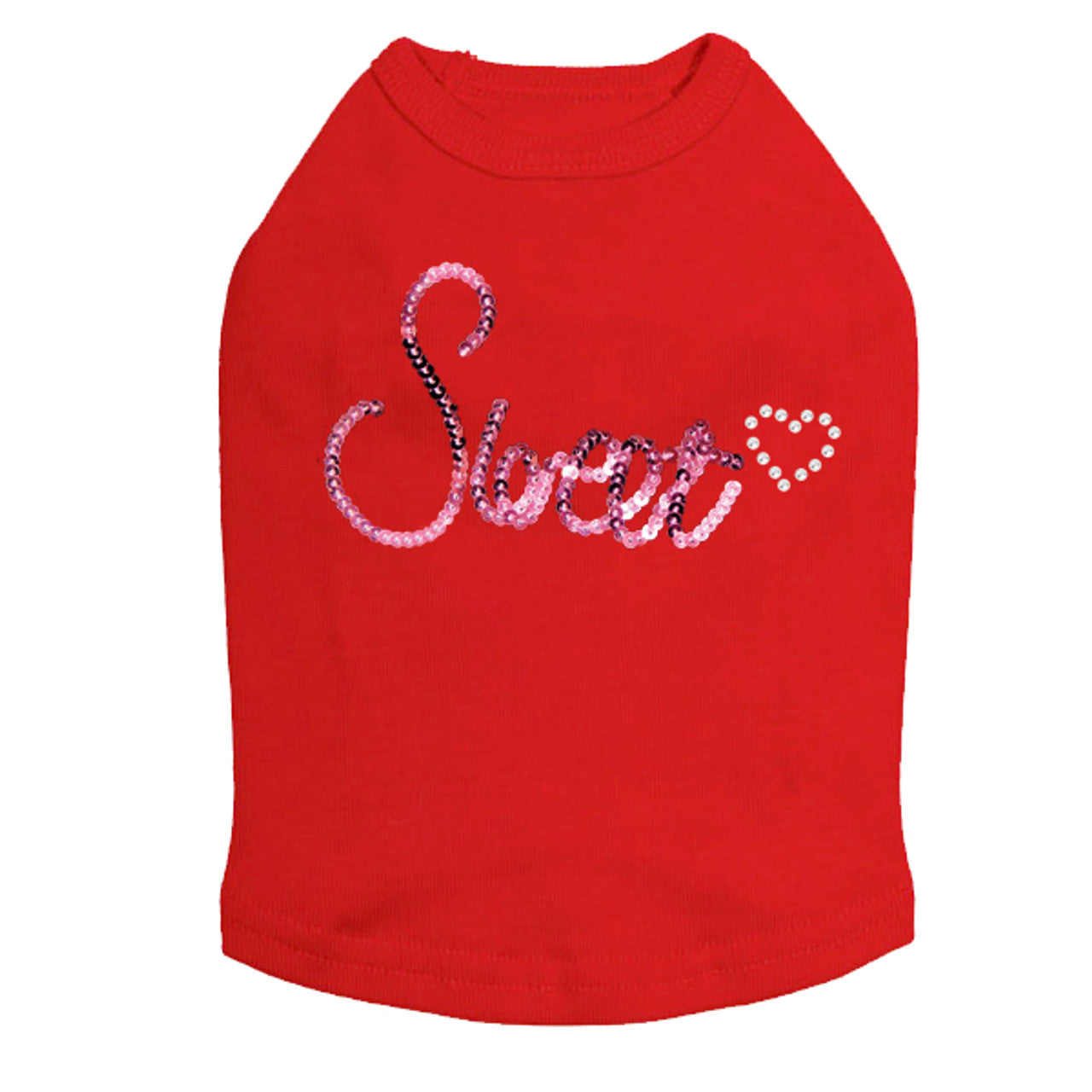Sweet (Pink Sequins) - Dog Tank
