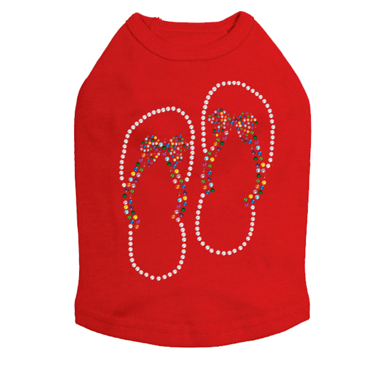 Flip Flops with Bow - Dog Tank