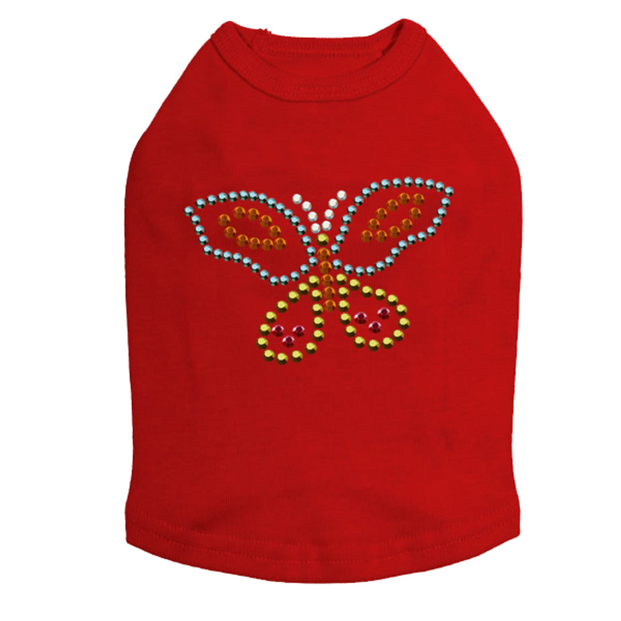 Multicolor Butterfly - Dog Tank