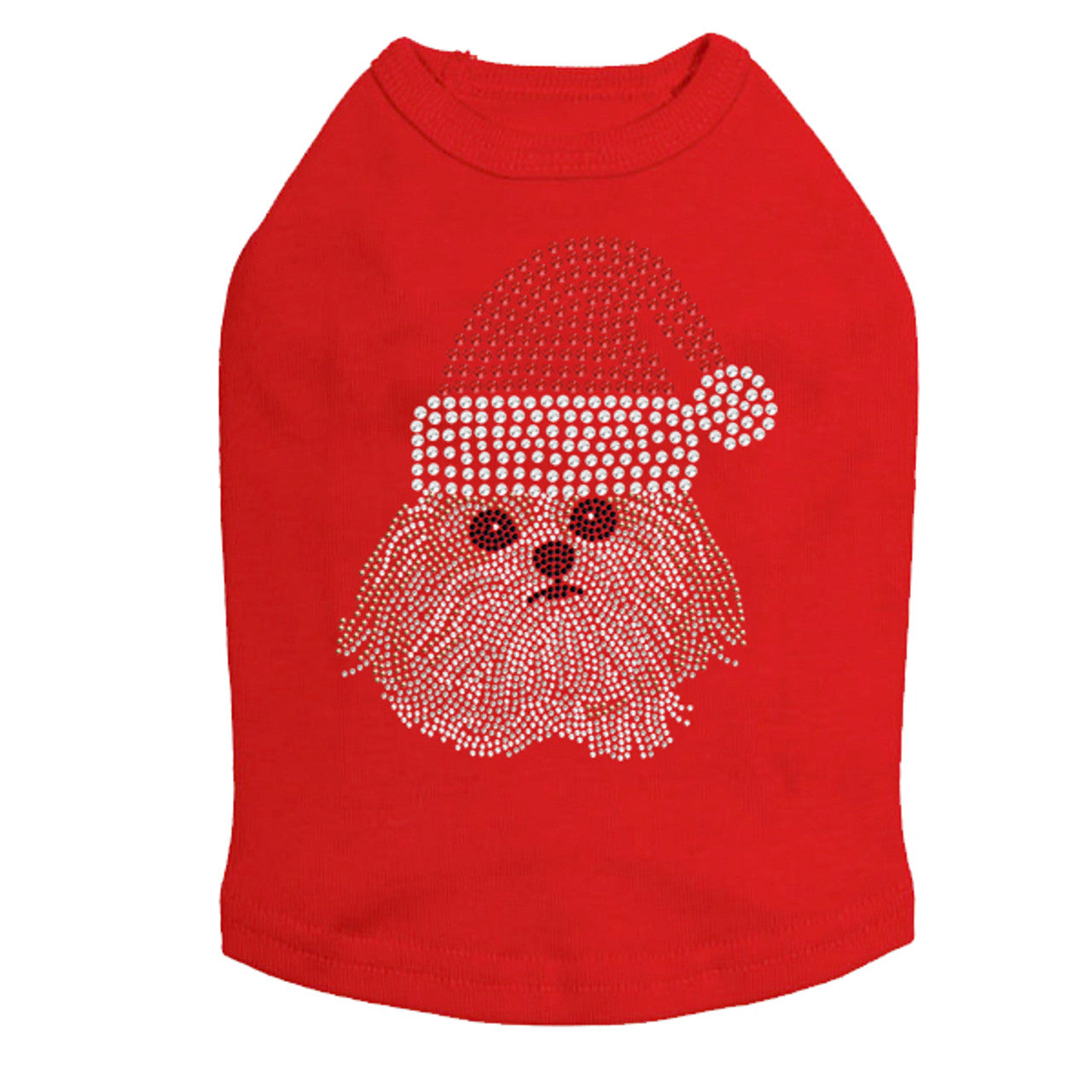 Shih Tzu with Santa Hat - Dog Tank