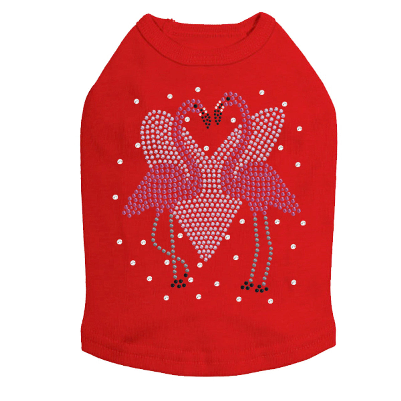 Flamingos with Heart- Dog Tank