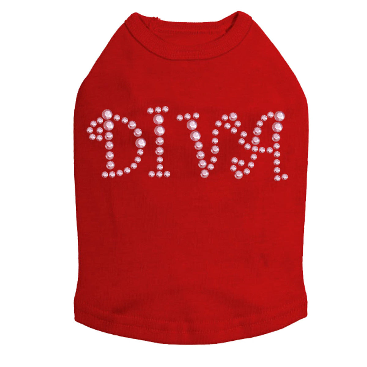 Diva (Pink Rhinestuds) - Dog Tank