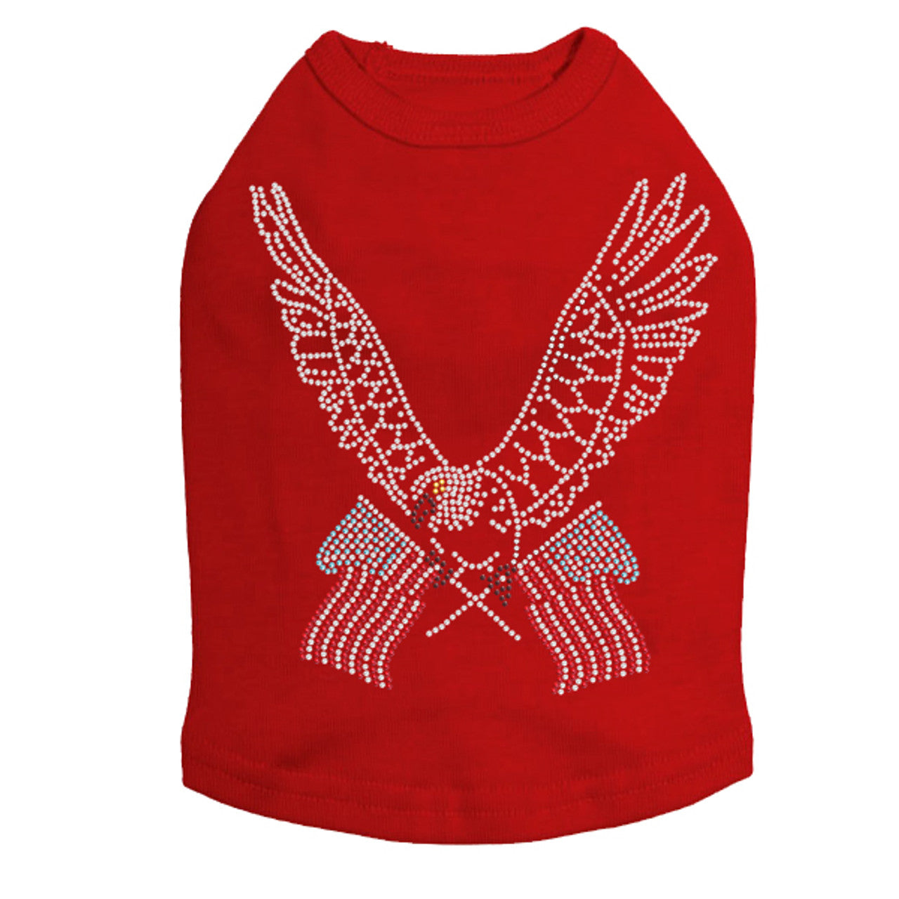 Eagle with Flags - Dog Tank