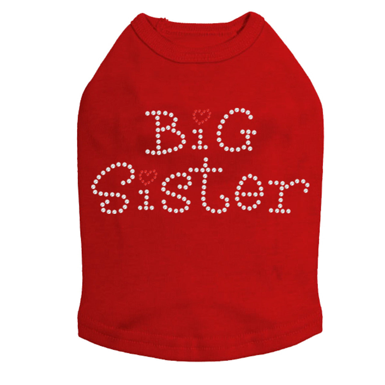 Big Sister with Red Heart - Dog Tank