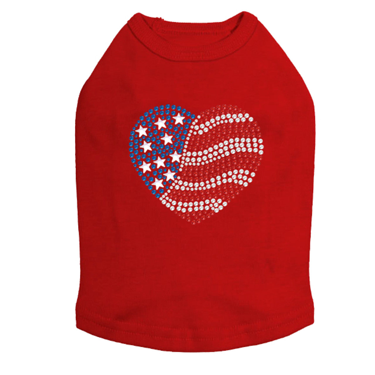 Patriotic Heart 2 - Dog Tank