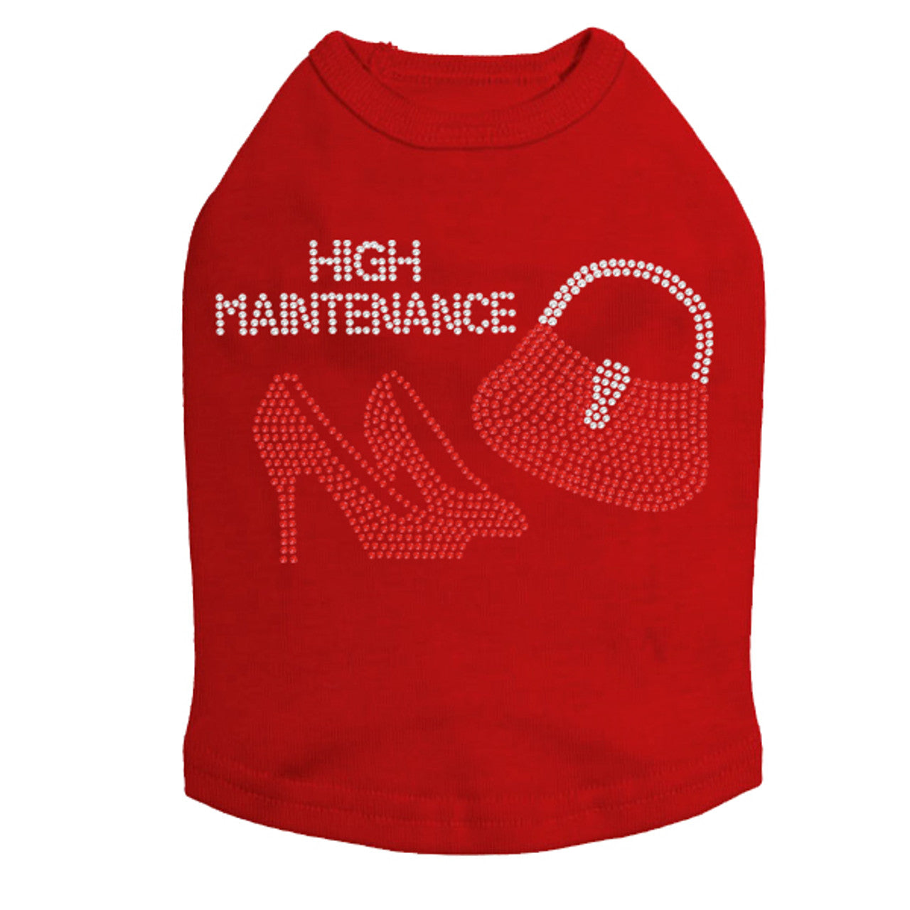 High Maintenance (Red Heels & Purse) - Dog Tank
