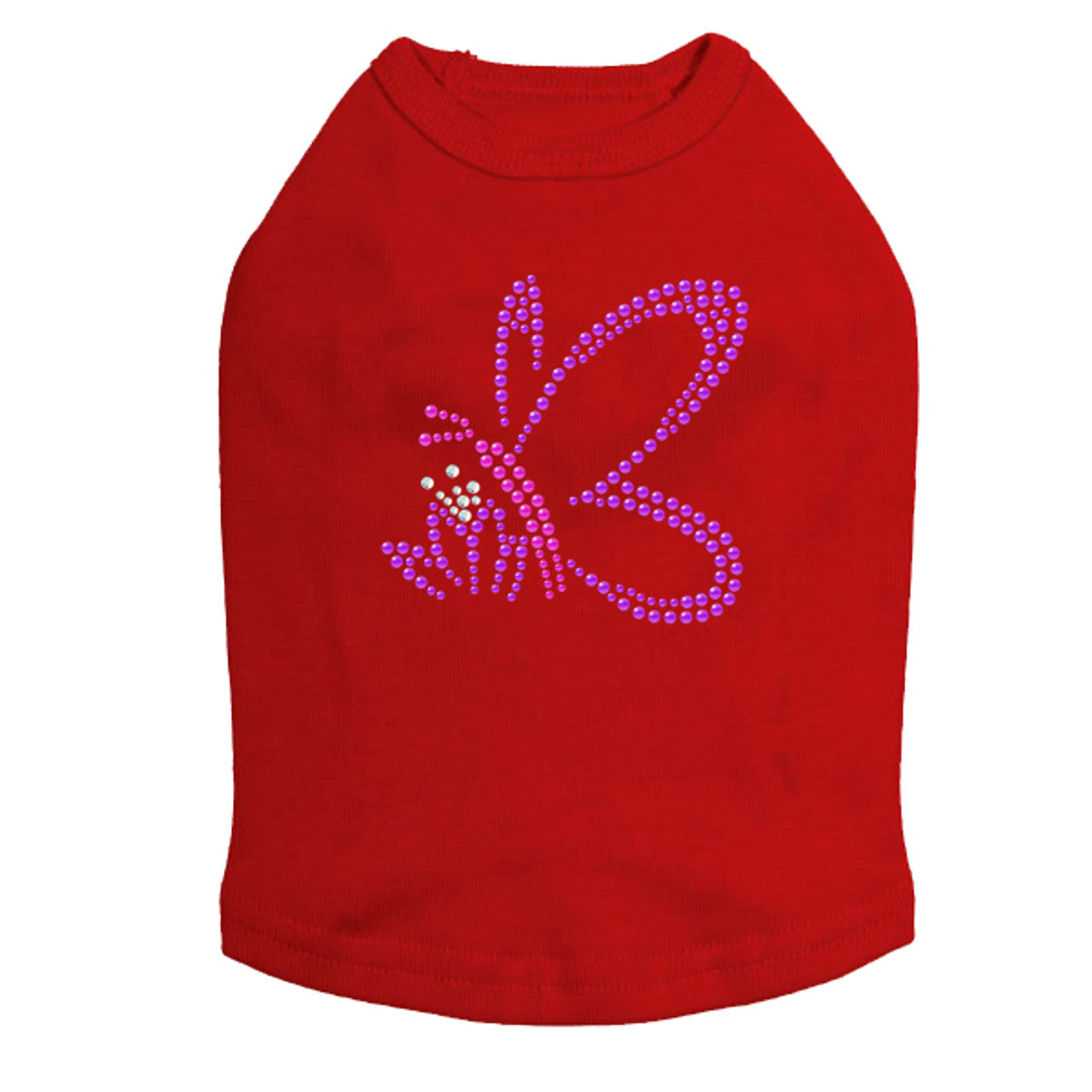 Pink & Purple Nailhead Butterfly - Dog Tank