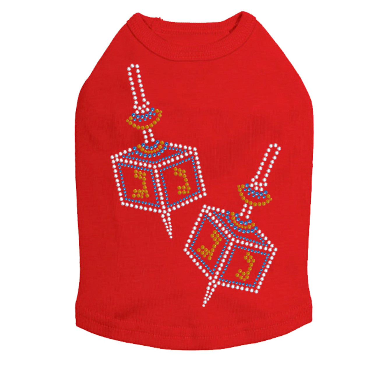 Dreidel - Large (Blue, Silver, & Gold) - Dog Tank