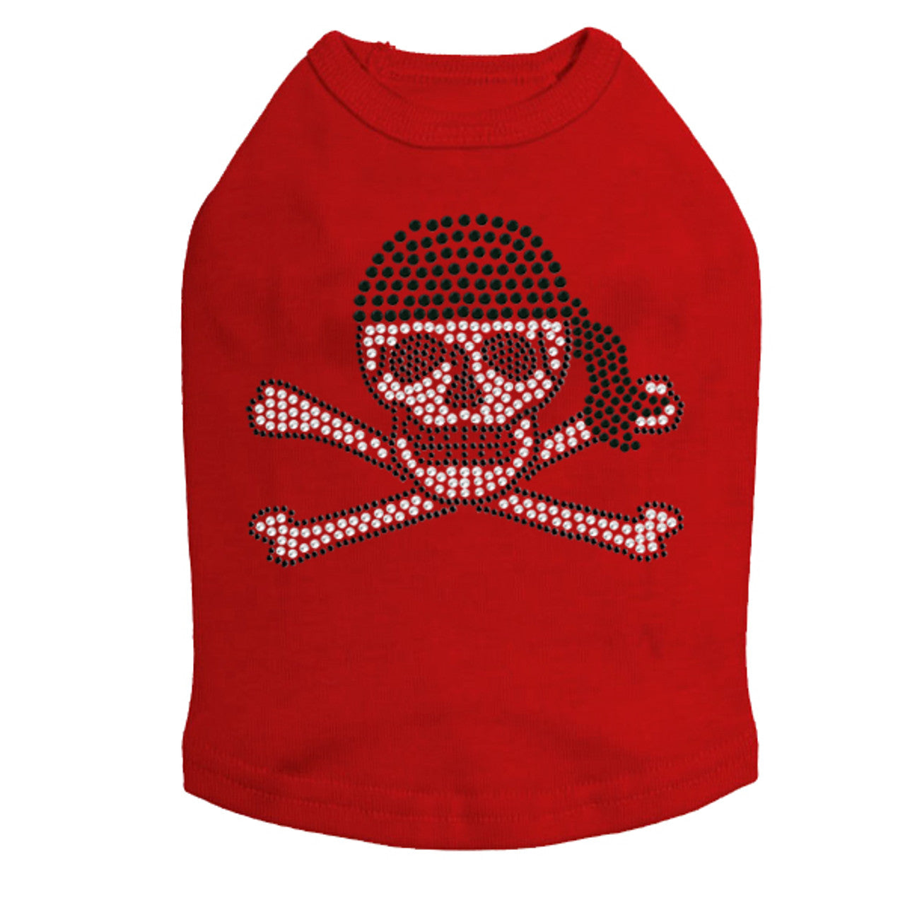 Skull with Black Bandanna- Dog Tank