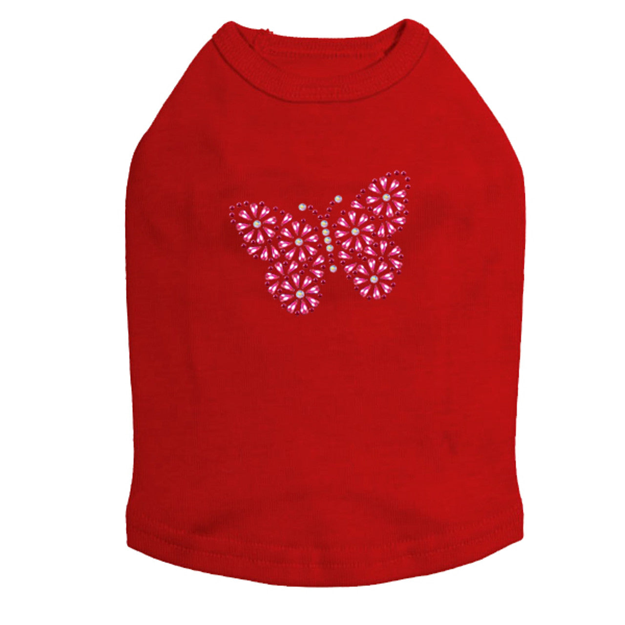 Pink Nailhead Butterfly - Dog Tank