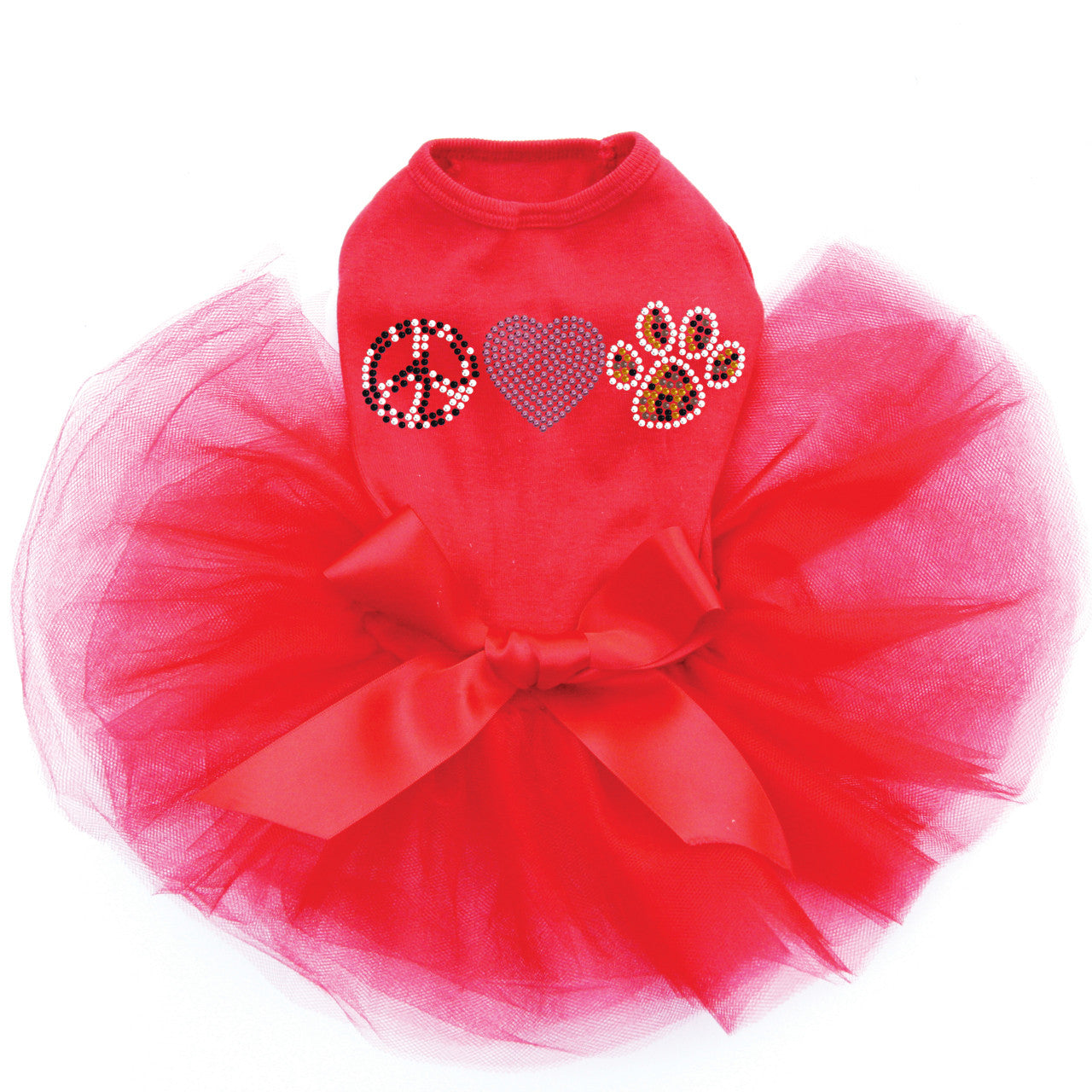 Peace, Love, Paw ( Animal Print) - Custom Tutu