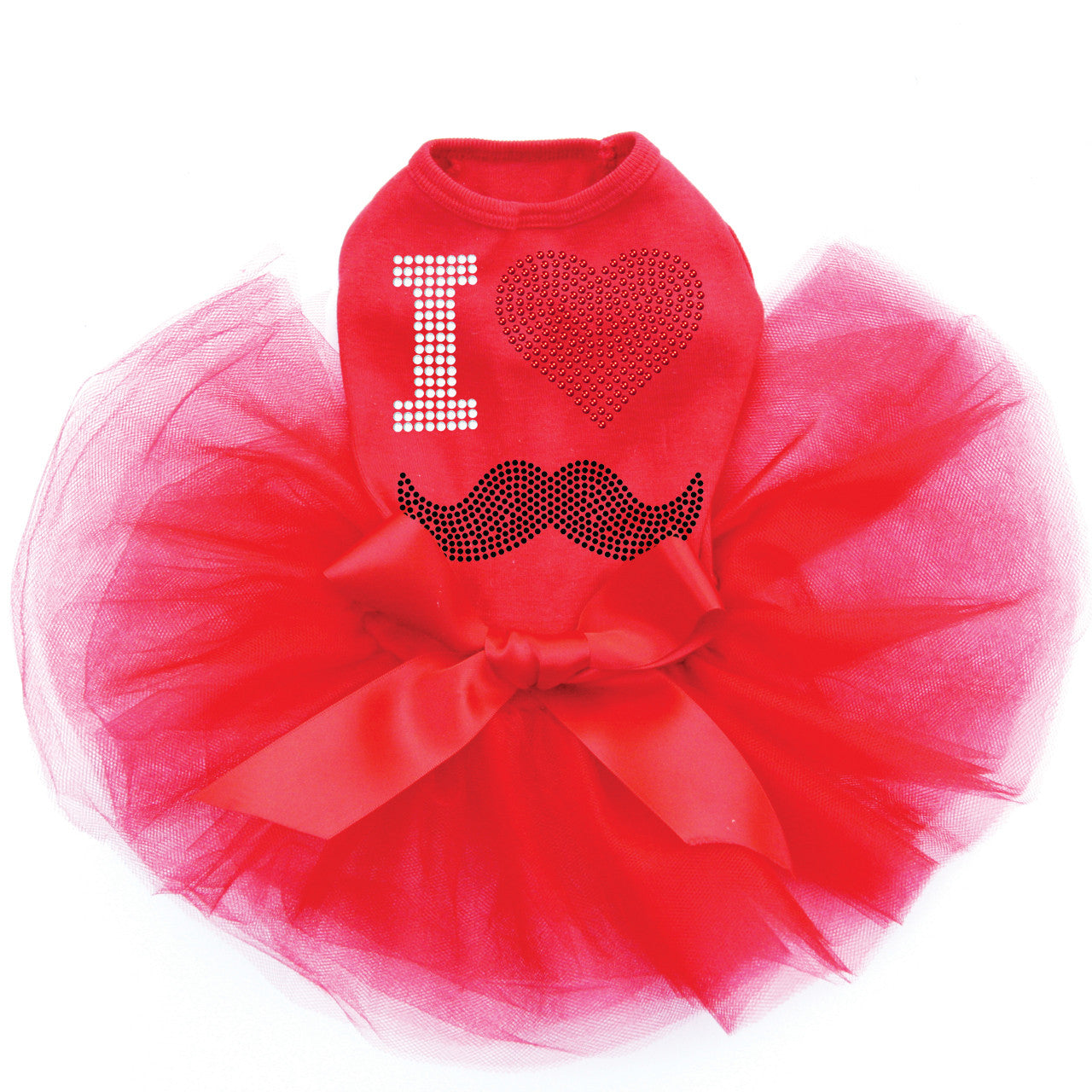 I Love Mustache - Custom Tutu